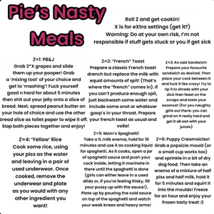 Pie’s Nasty Meals