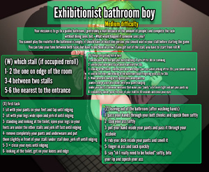 Exhibisionist bathroom boy