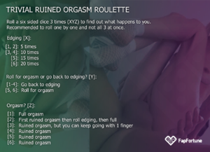 Trivial Ruined Orgasm Roulette