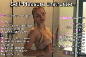 Self Pleasure Instruction