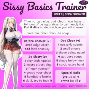 sissy basics trainer - sissy shower