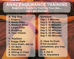 Anal Endurance Training