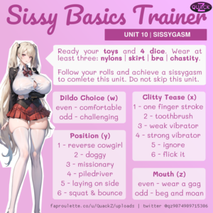 sissy basics trainer - sissygasm