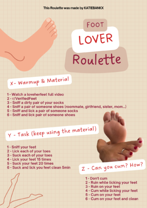 Foot lover Roulette