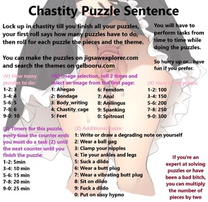 Chastity Puzzle Sentence