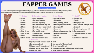 FAPPER GAMES feet edition by katiebankx