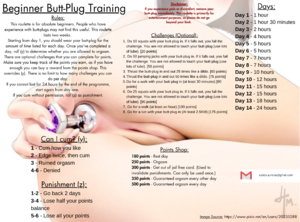 Beginner Butt-Plug Training