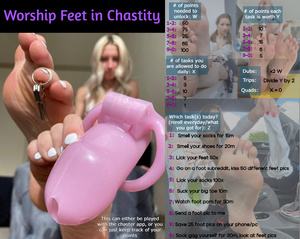 Worship Feet in Chastity