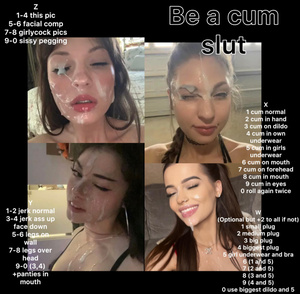Be a cum slut