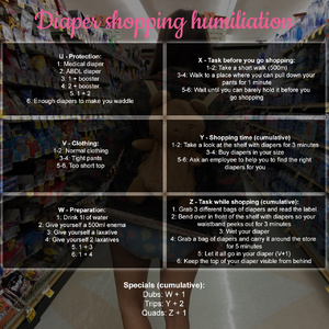 Diaper shopping humiliation