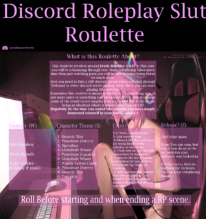 Discord Roleplay Slut Roulette