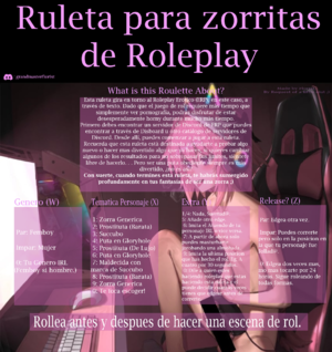 Ruleta para zorritas de Roleplay