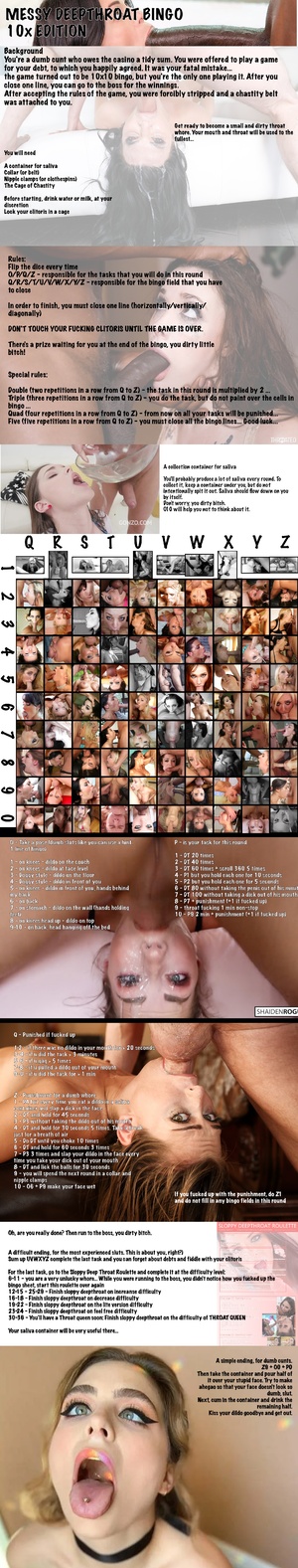 MESSY DEEPTHROAT BINGO 10x EDITION