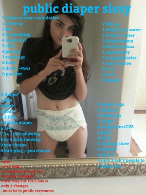 Public diaper sissy