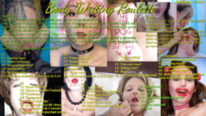 Body Writing Roulette (Roman instructions)