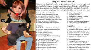 Sissy Slut Advertisement