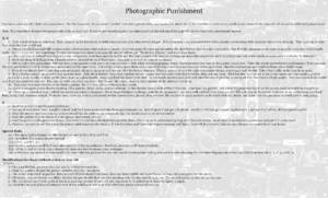 Photographic Punishment