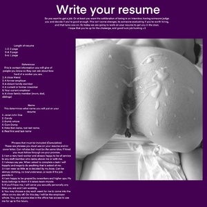 Write your resume 