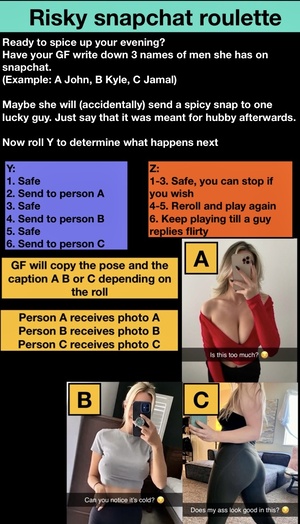 Risky girlfriend snapchat roulette