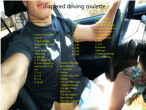 diapered driving roulette