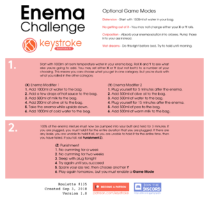 Enema Challenge