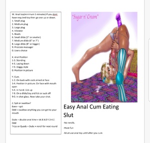 Easy cum eating anal slut