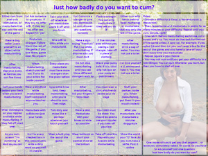 Just how badly do you want to cum