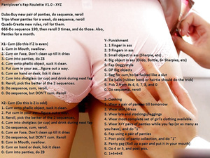 Sissy Panty lovers roulette