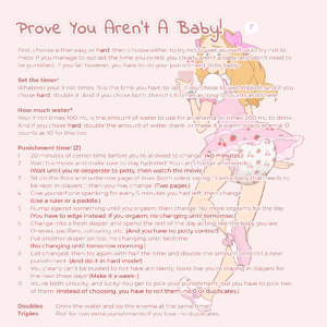 Prove You Aren't a Baby