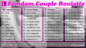 femdom couple flr roulette 