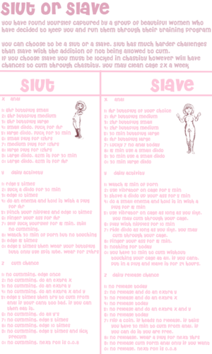 Slut or Slave