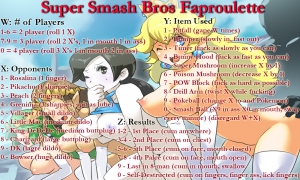 super Smash Bros Faproulette nintendo mario peach