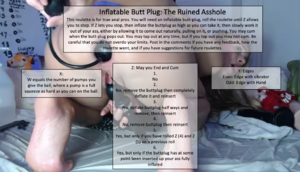 Inflatable Buttplug: The Ruined Asshole